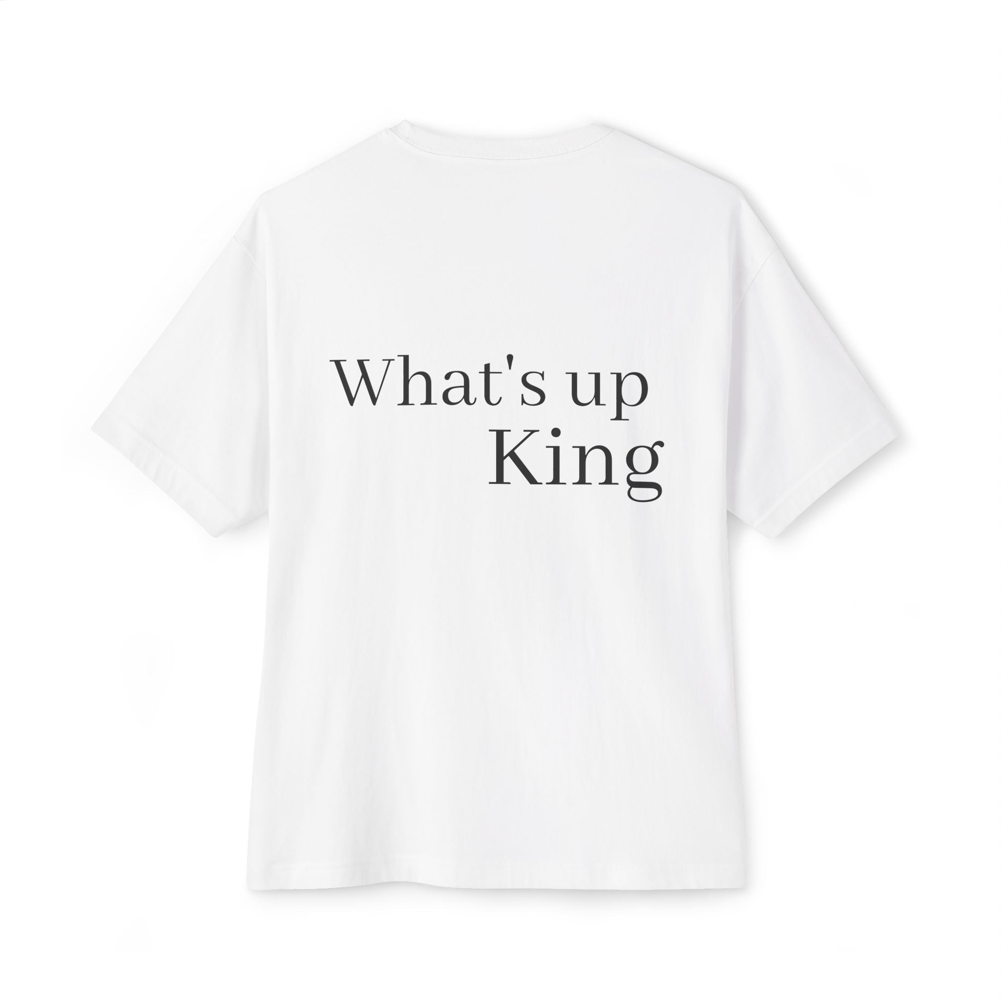 Unisex Oversized Boxy Tee with Artistic Print and Motivational Quote, Streetwear Essential, Casual Style, Gift for Friends, Trendy [...]