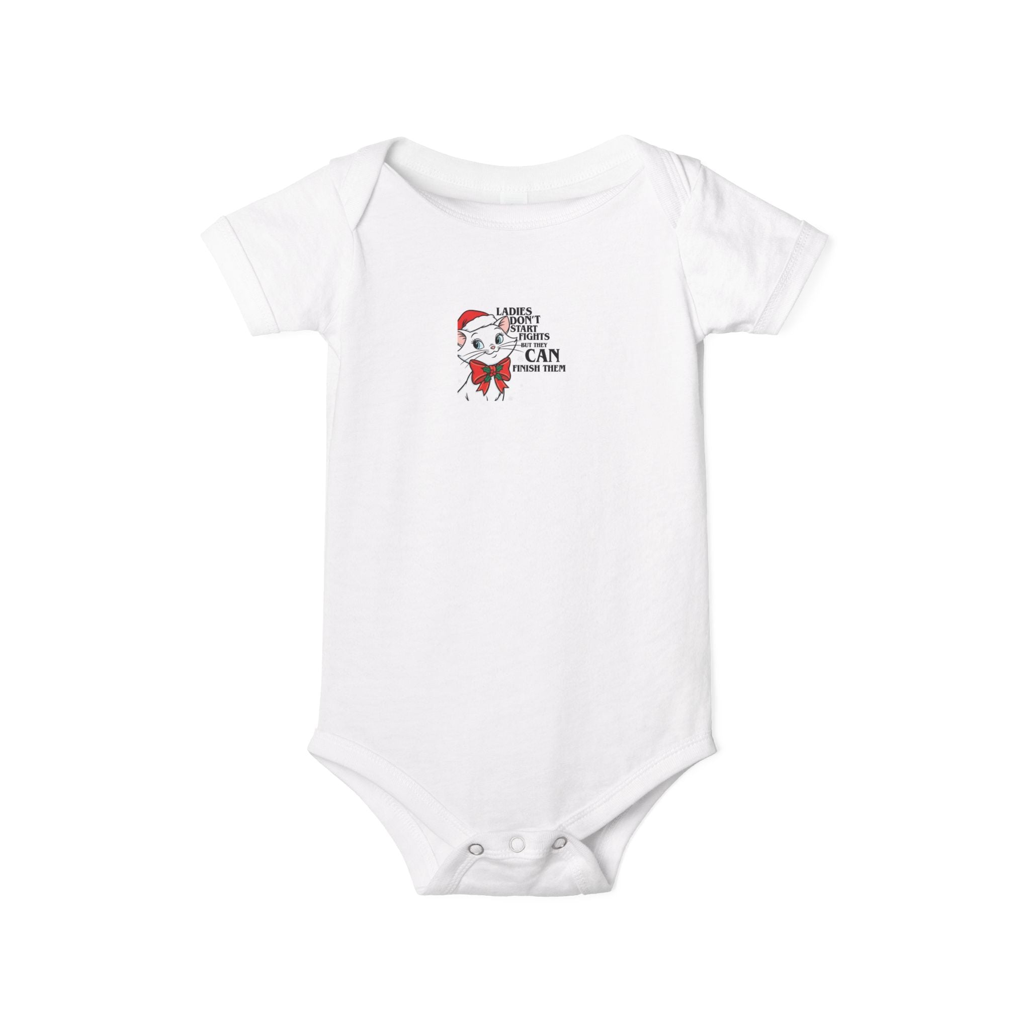Baby Onesie – Retro Santa Skull "I Believe In Candy Canes" Christmas Infant Bodysuit